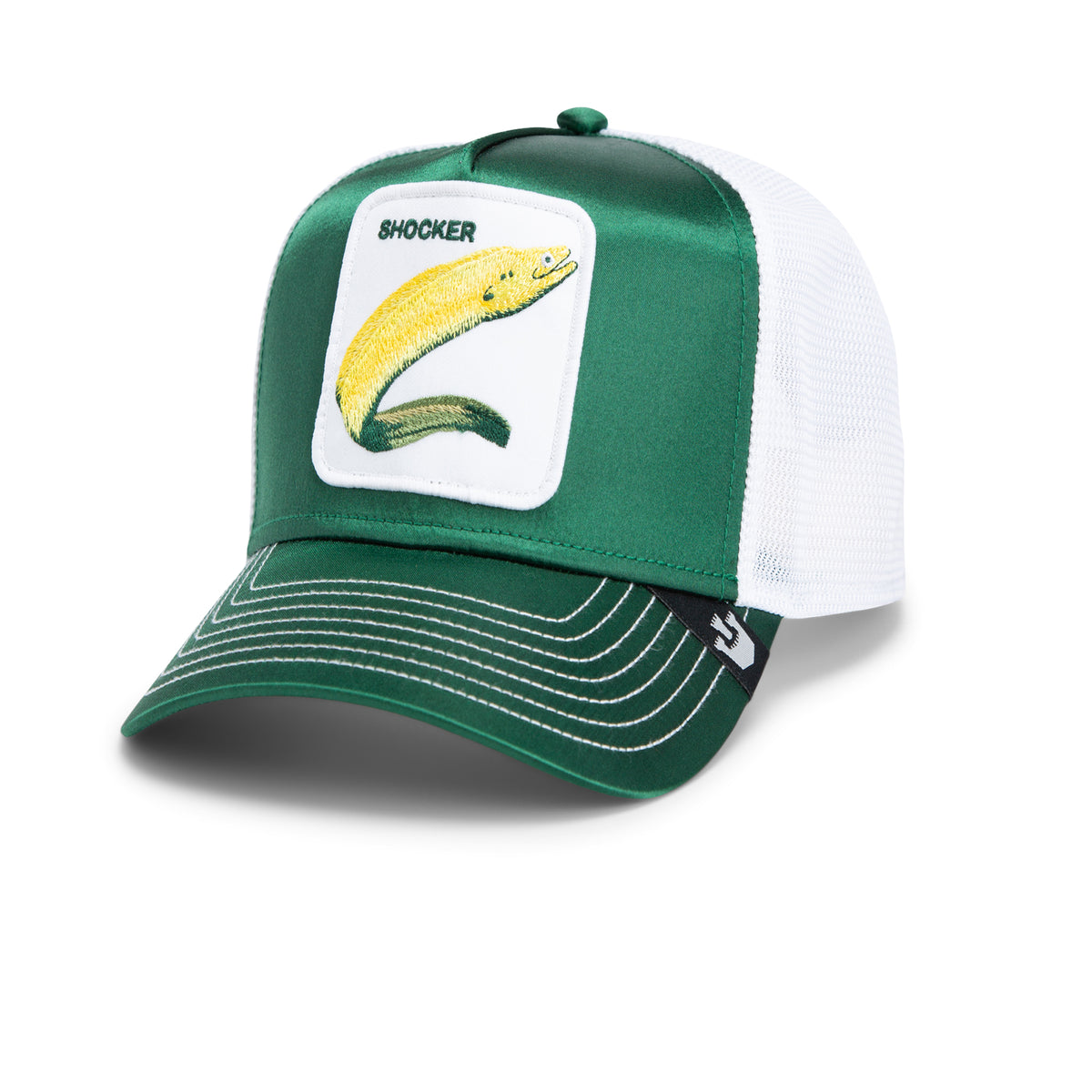 Goorin Bros. Live, Laugh, Toasterbath Trucker Hat, Green, One Size, Unisex