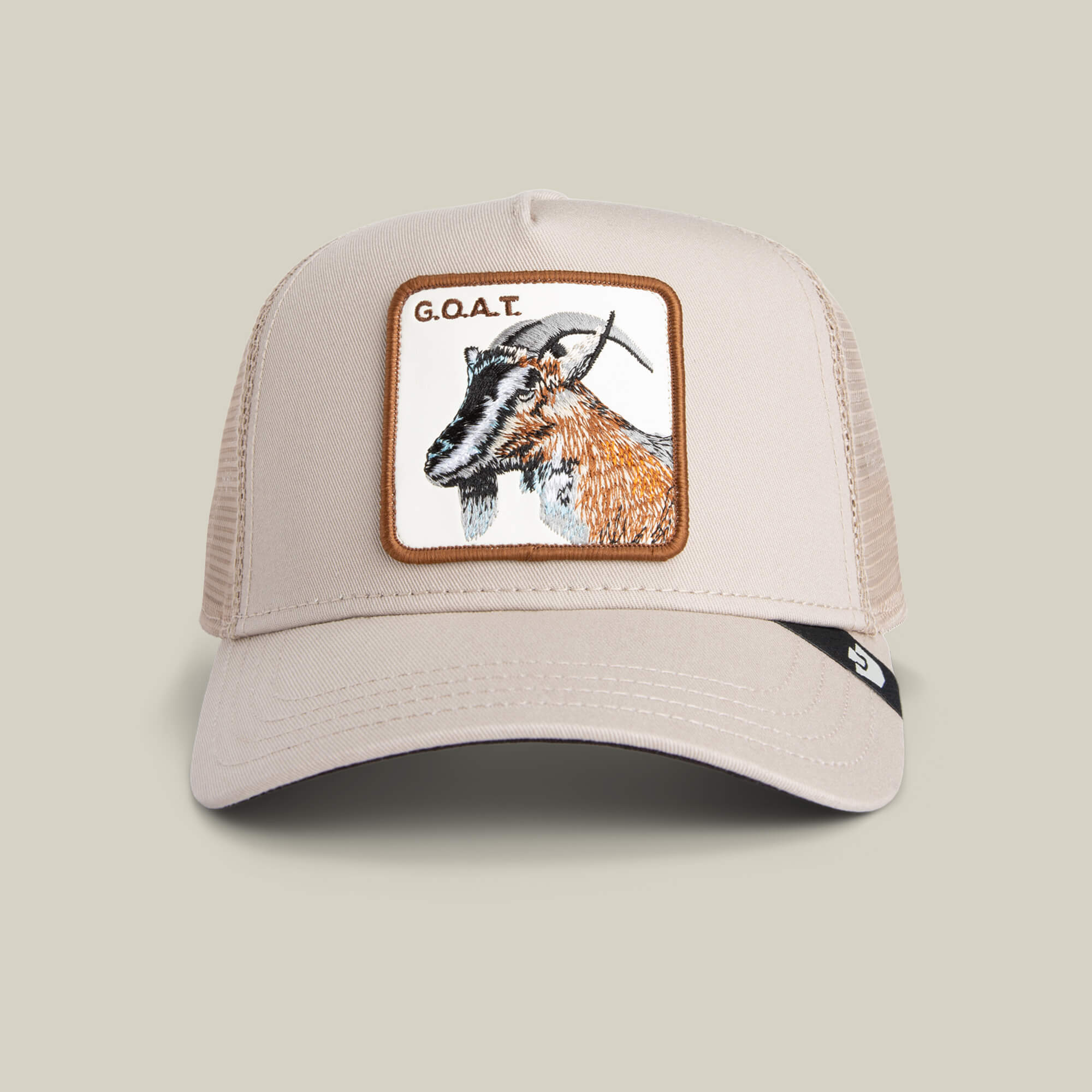 Goorin Bros. Trucker Cap 'Goat' - Beige Baseballkappe Verstellbar