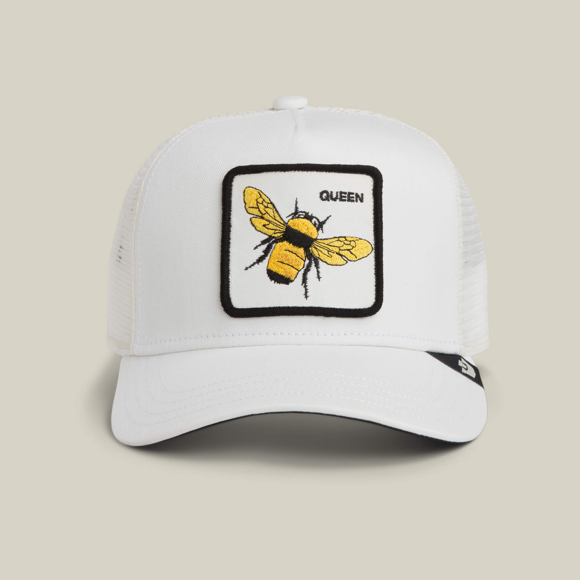 Goorin Bros The Farm Queen Bee Trucker‎ Hat Coral Pink White Mesh Snapback Cap Goorin Bros Squad Flamingos Rock with You The Farm Pink  main image 2