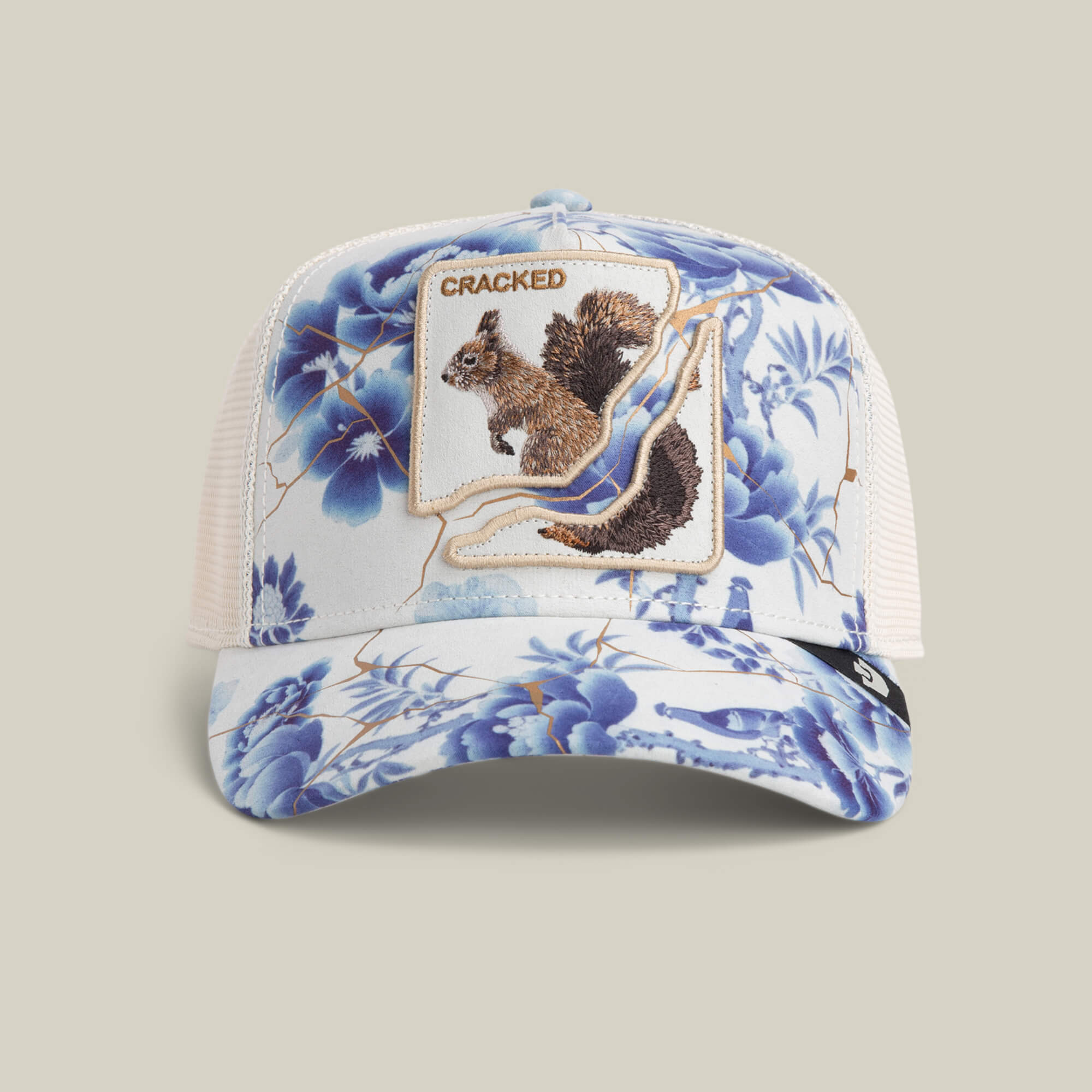 Goorin Break The Mold Trucker Hat, Chalk, 100% Polyester 