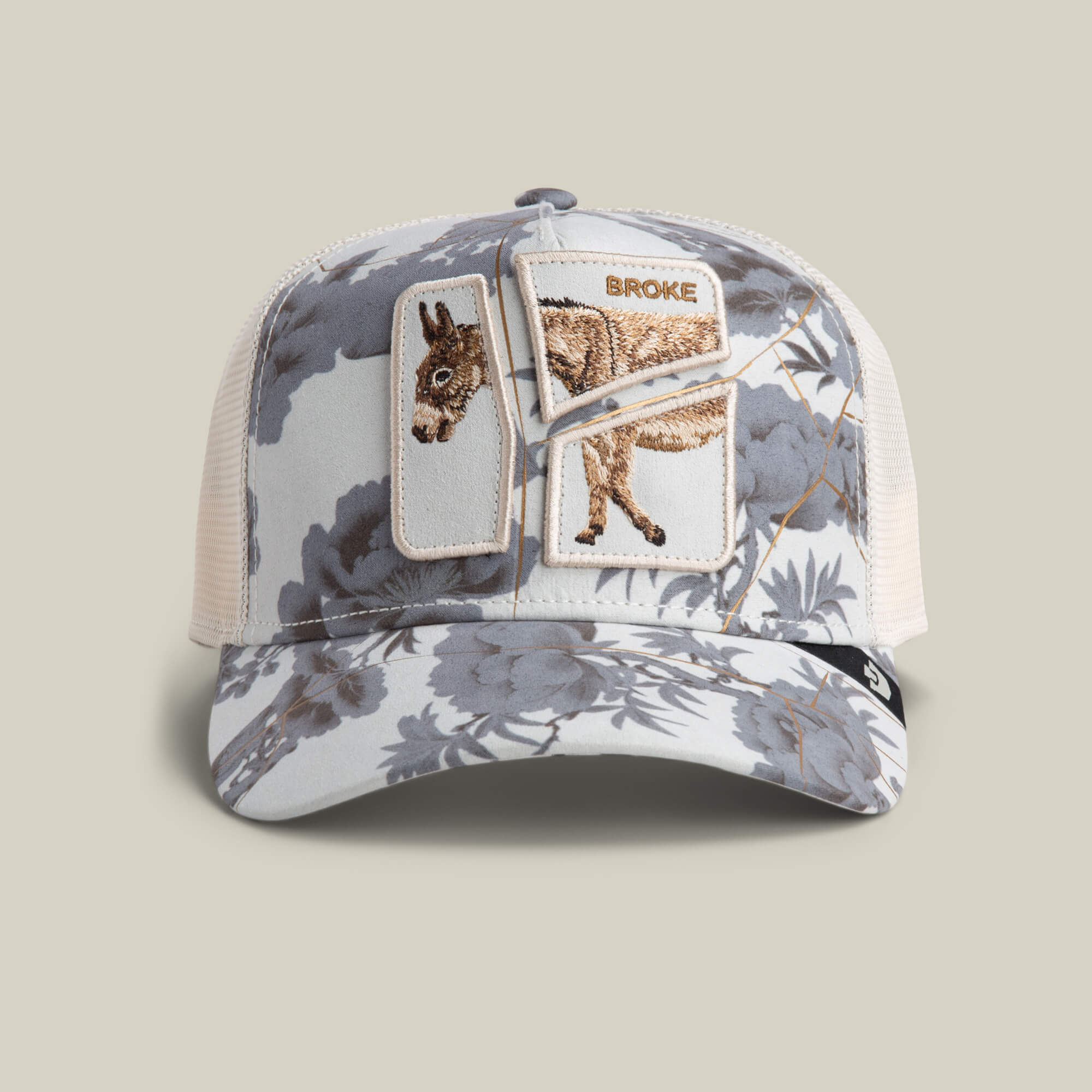 Goorin Break The Bank Trucker Hat, Chalk, % Polyester, One  display picture 2
