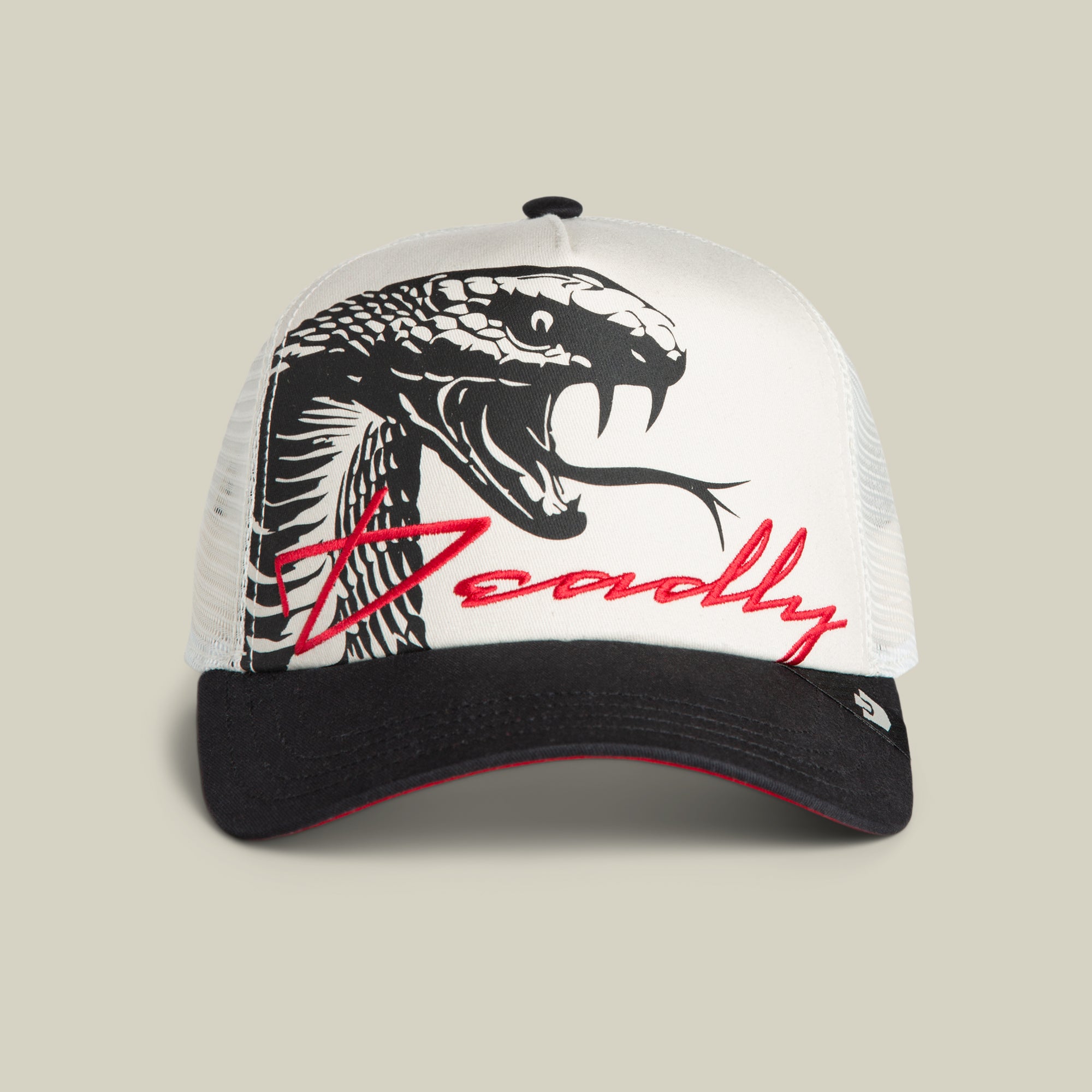 Goorin Outside the Lines Snake Trucker Hat, Dust, 57/43 Polyester