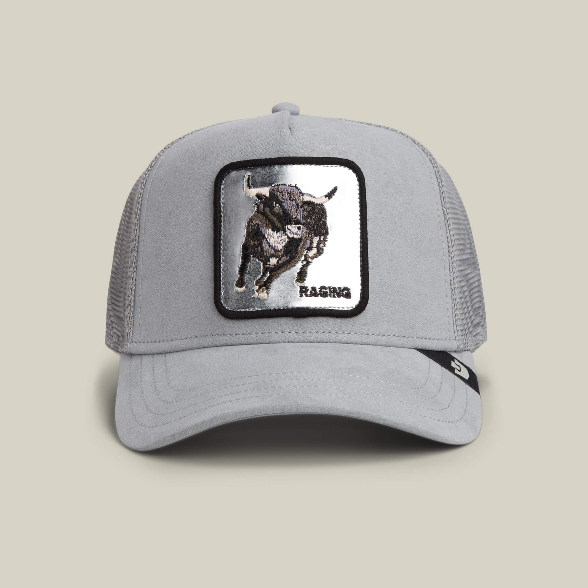 Silver and black hat. Mindset Black & Silver Trucker Hat main image 4