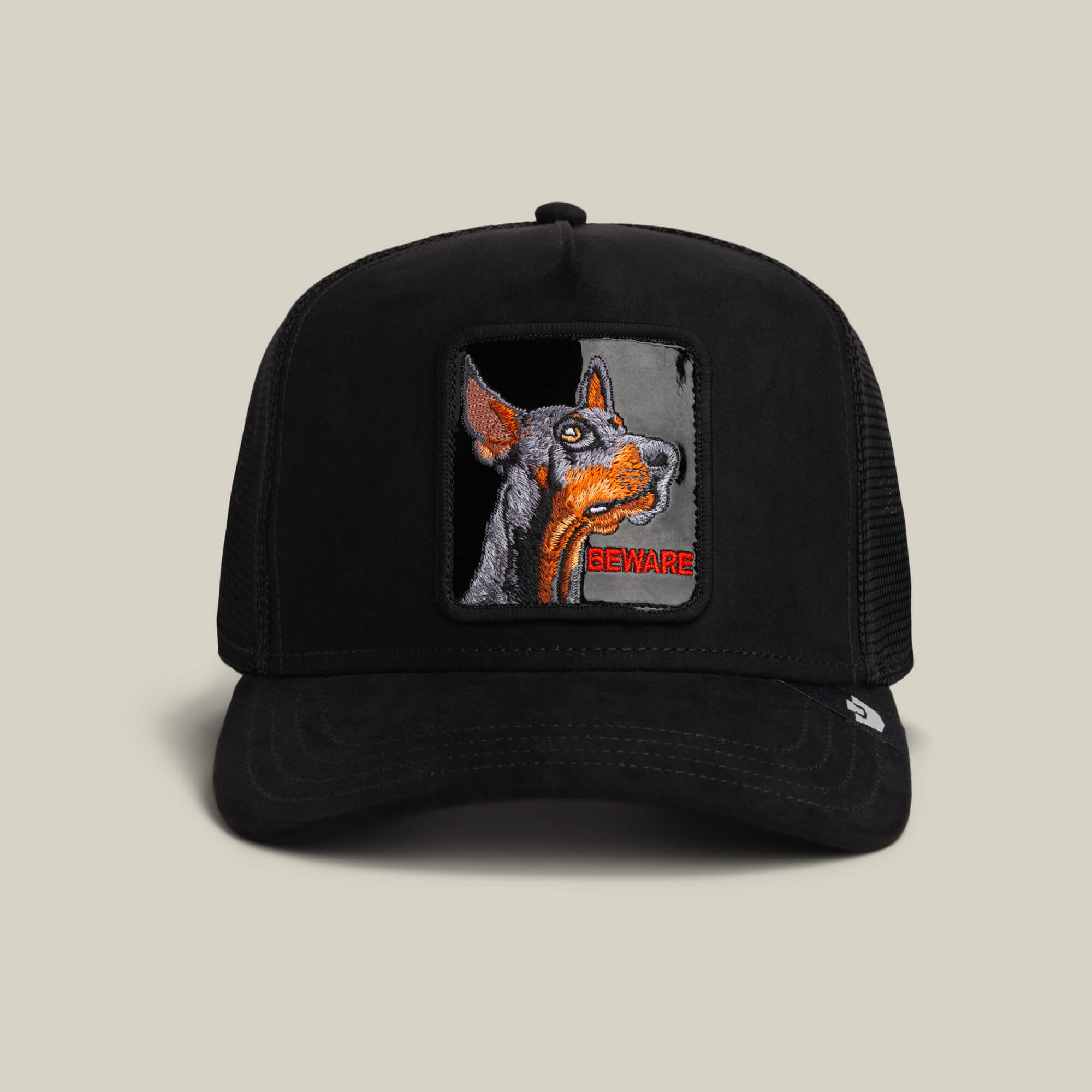 Goorin Black Out Doberman Trucker Hat, Void, 78/22 Polyester