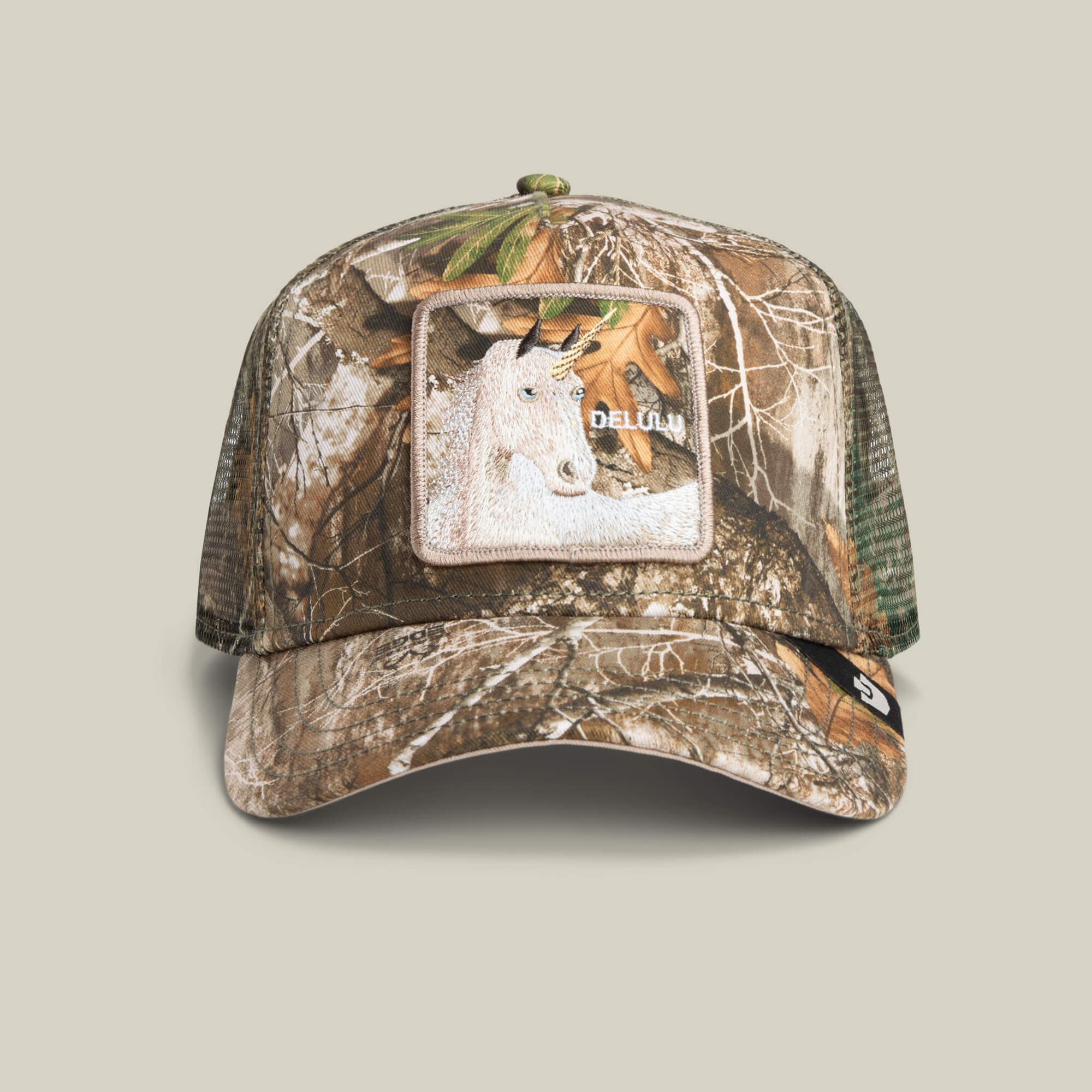 Goorin Realtree Edge Delulu Unicorn Trucker Hat, Camo, 57/43