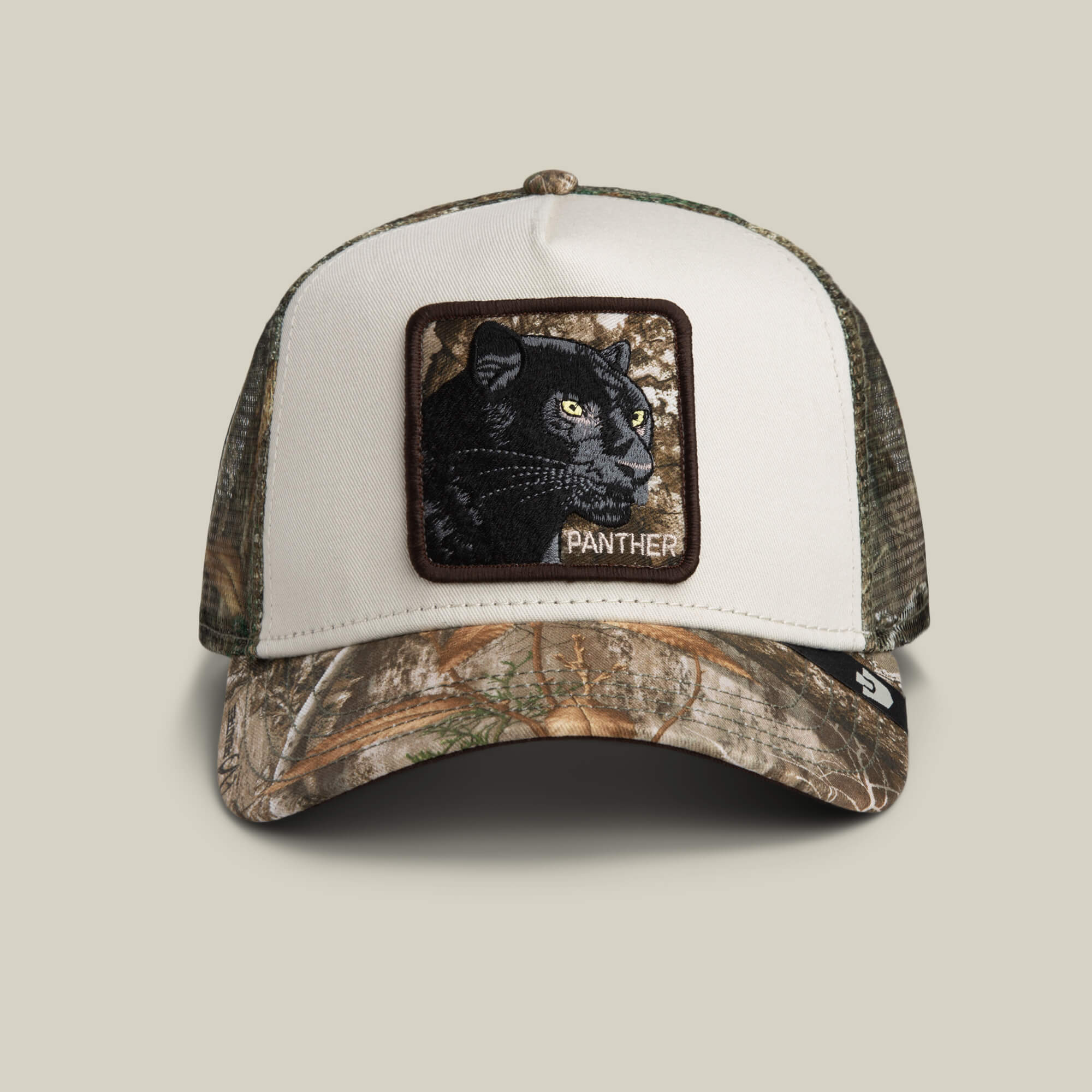 帽子 moka Black Eye Patch REALTREE CAMO Goorin Realtree Edge Black Panther Trucker Hat, Camo, 57/43