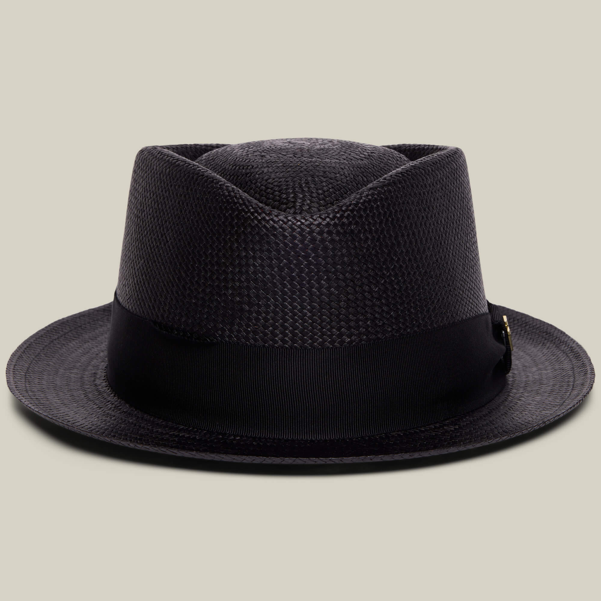 The Goorin Bros. "That's All Folks" fedora in VOID features a textured finish, wide brim, and black ribbon band, shown against a plain light background.
