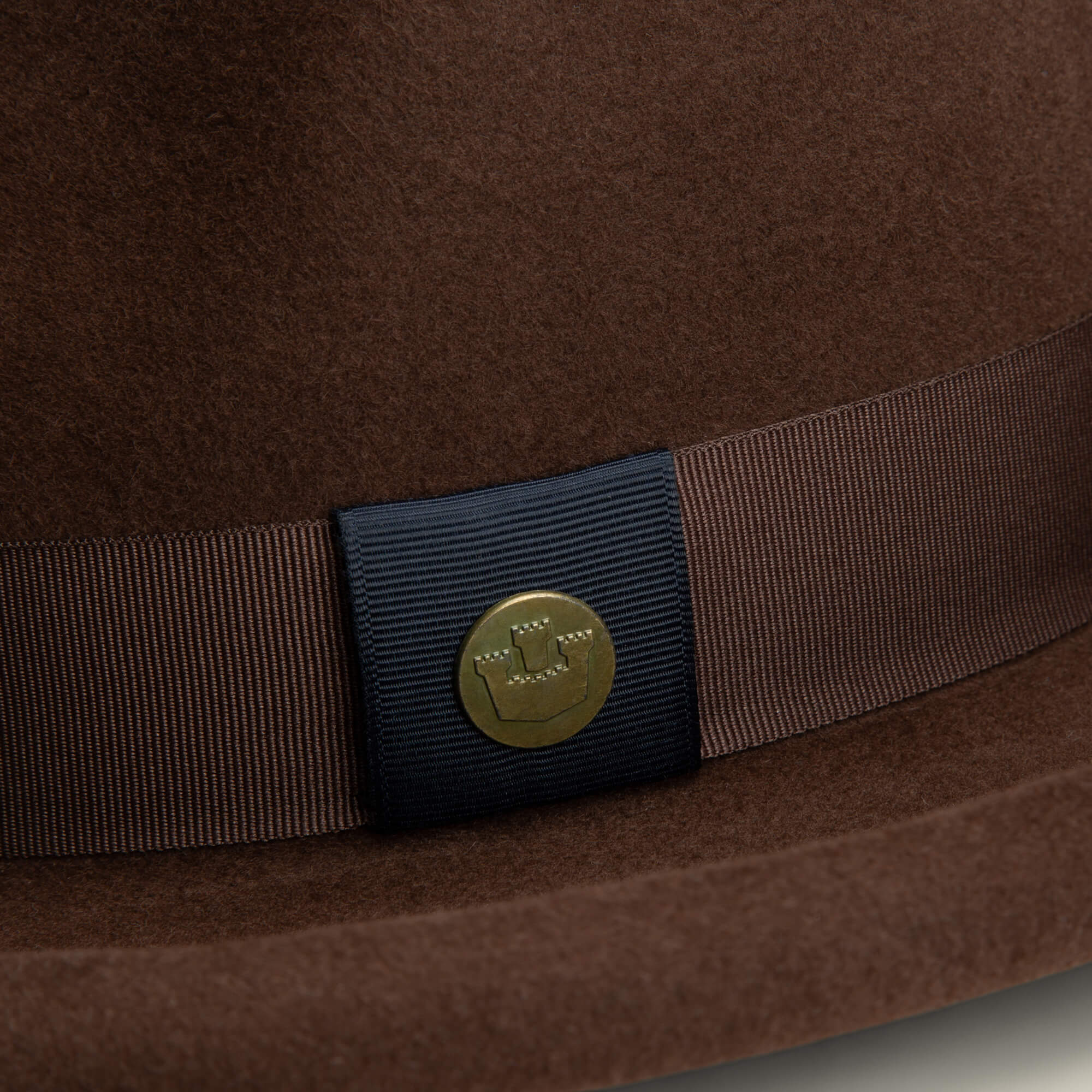 Goorin Bros Brown Felt Fedora with Branded Interior GOORIN BROTHERS Size 8 Brown Felt Fedora Hat – Sui Generis  main image 2