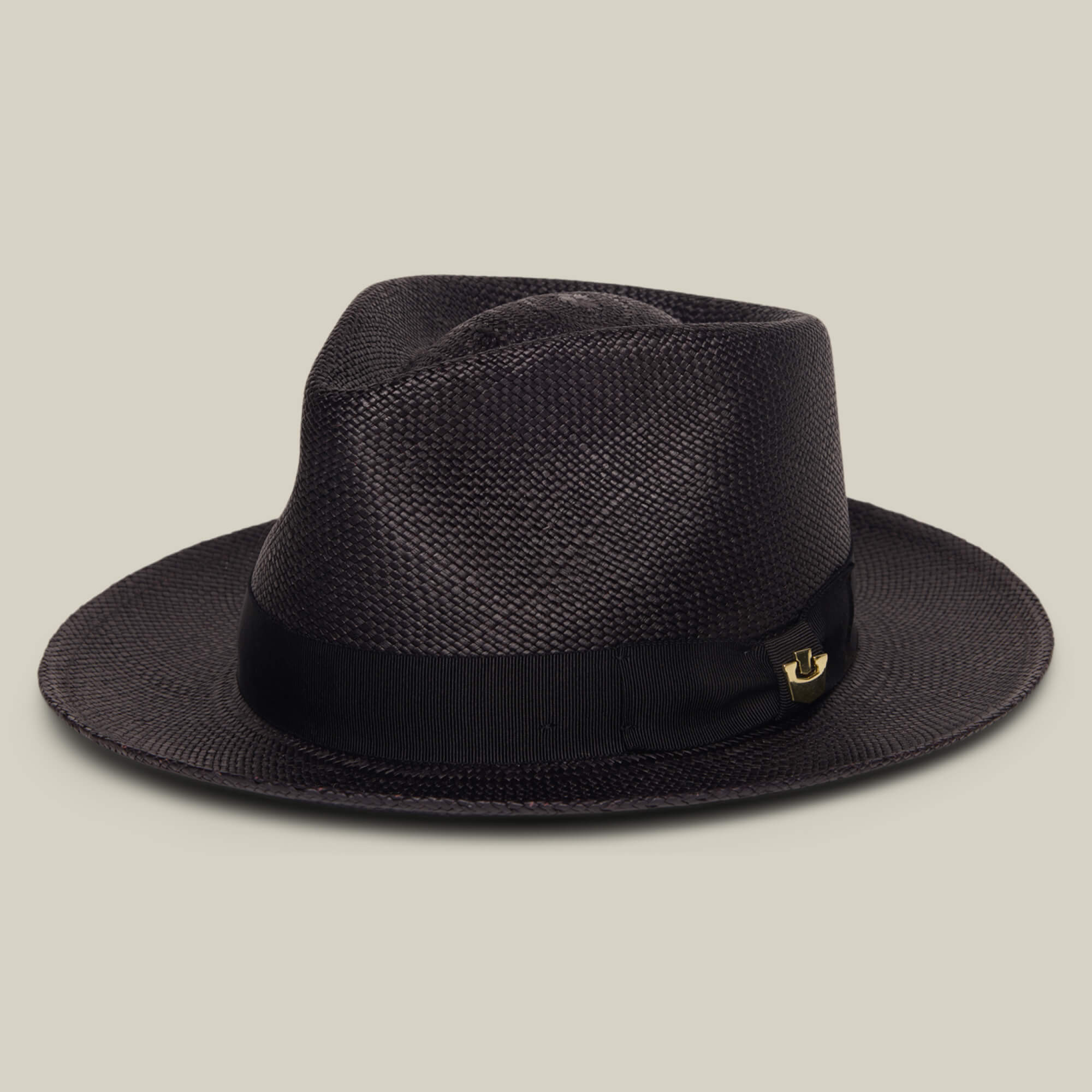 Goorin Bros Black Fedora with Gold, White & Black Band Small All Fedoras - Felt & Straw Brimmed Hats – Goorin Bros main image 2