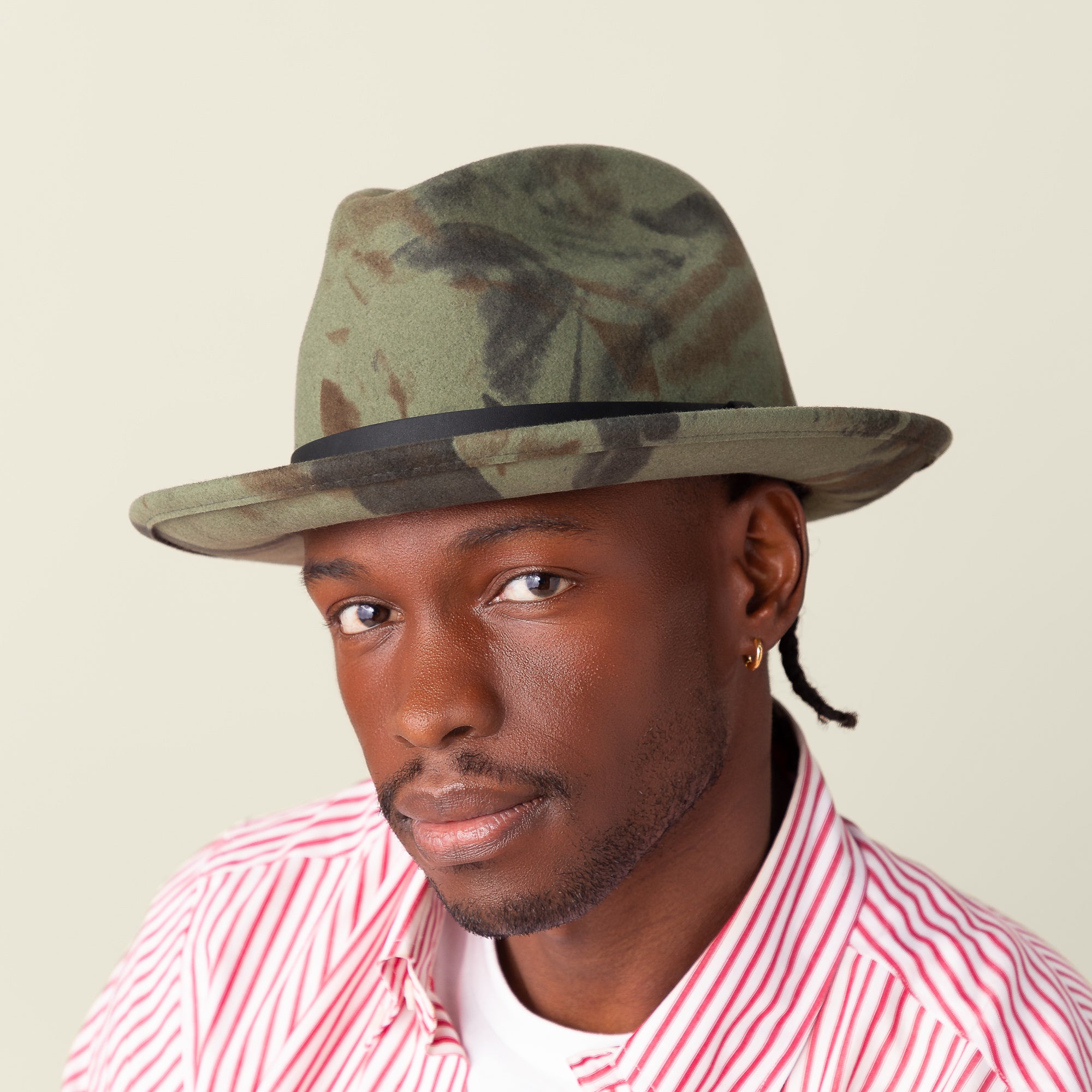 Goorin Bros. White Wool Fedora with black Ribbon Size Small Goorin Dean the Butcher Fedora, Wool, Unisex – Goorin Bros main image 3