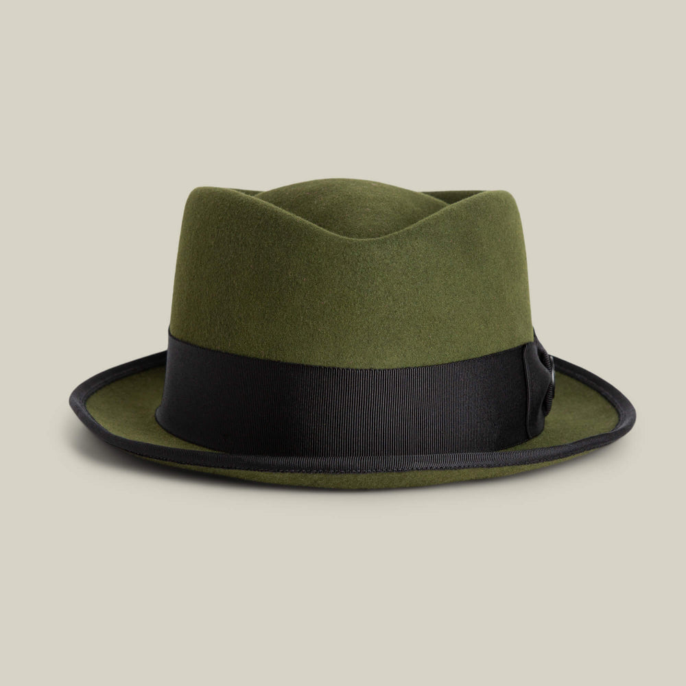 Goorin Bros Gray Felt Hat with Olive Satin Lining Goorin Brothers The Alligator Olive Trucker Hat, The Animal  main image 2