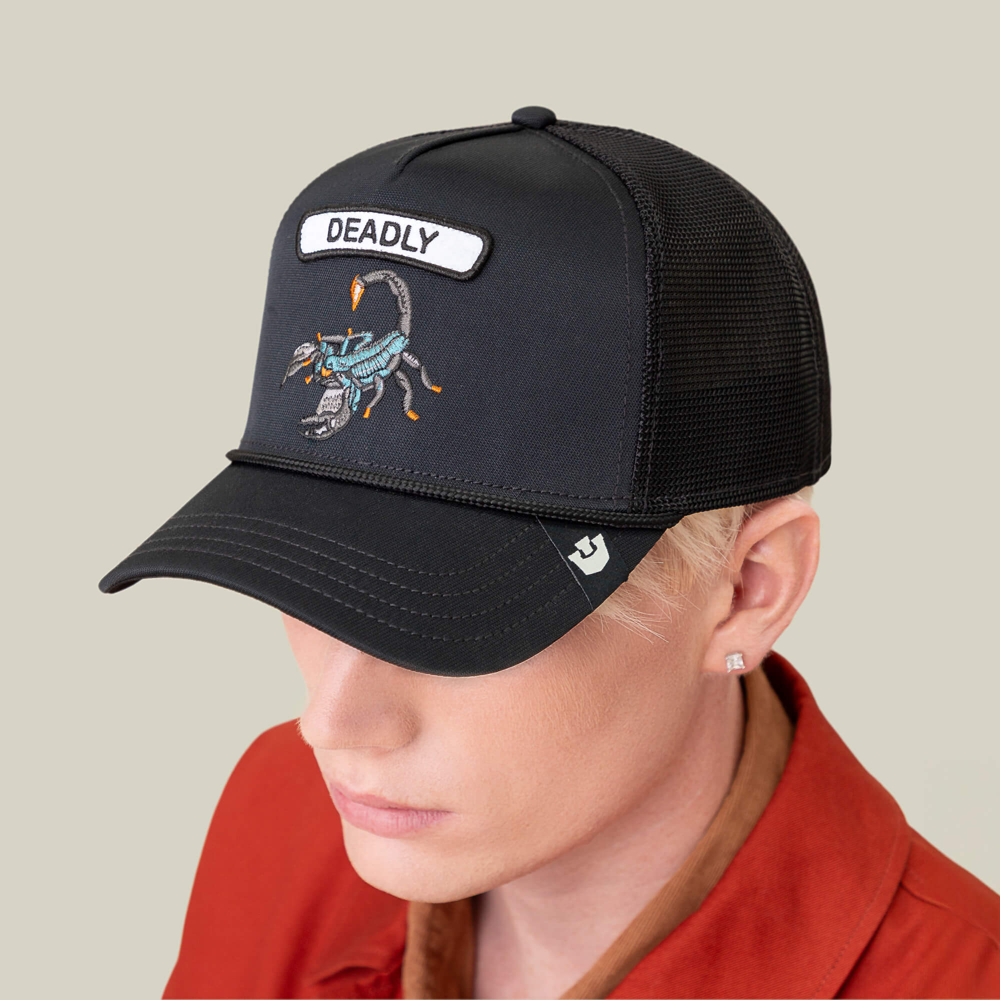 Goorin GB2 Deadly Scorp Trucker Hat, Void, One Size, Unisex