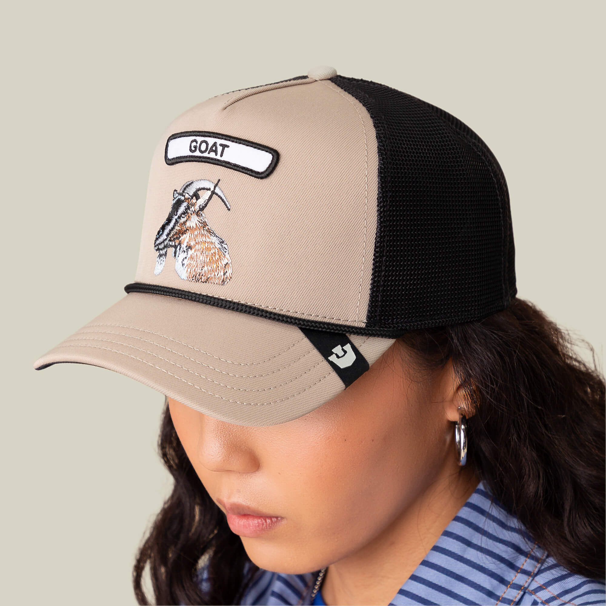 Goorin GB2 Goat Trucker Hat, Toast, One Size, Unisex 