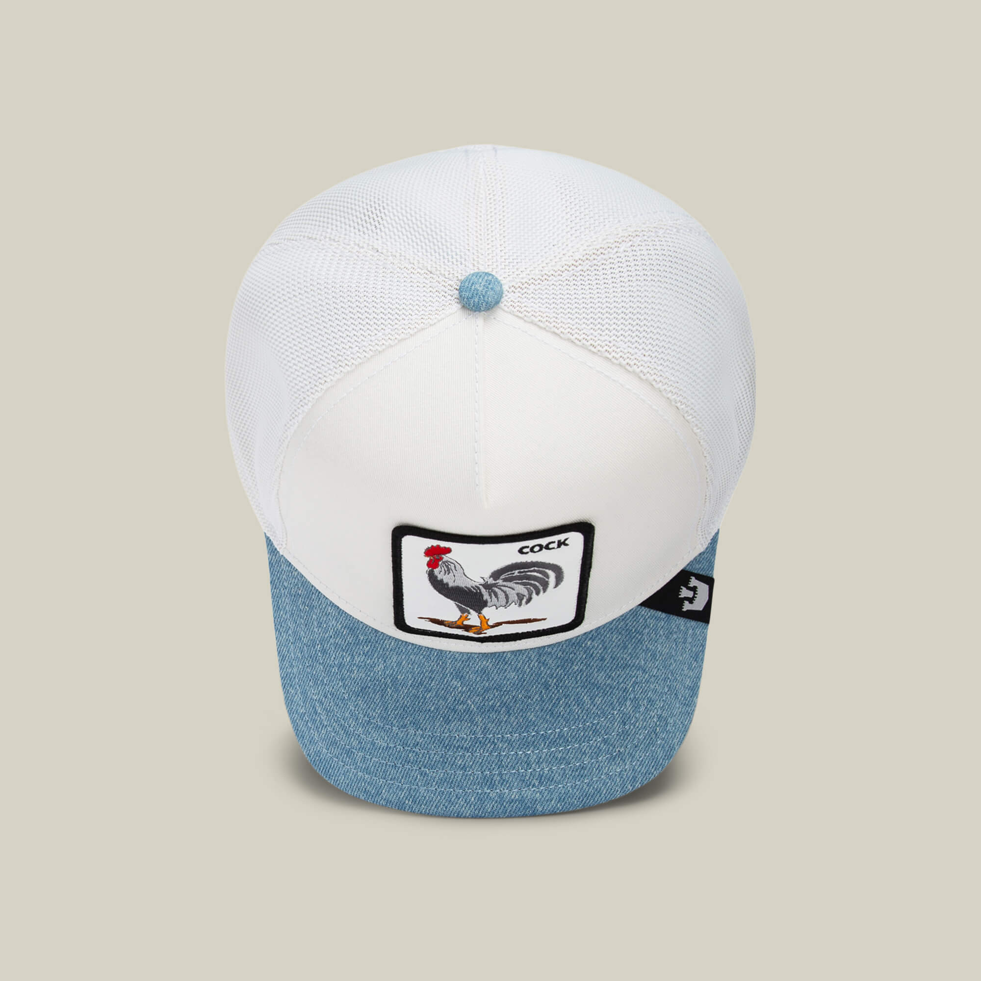 Goorin Bros White Cap with Pigeon Embroidery Goorin Bros Pigeon Trucker Adjustable Hat - Black main image 3