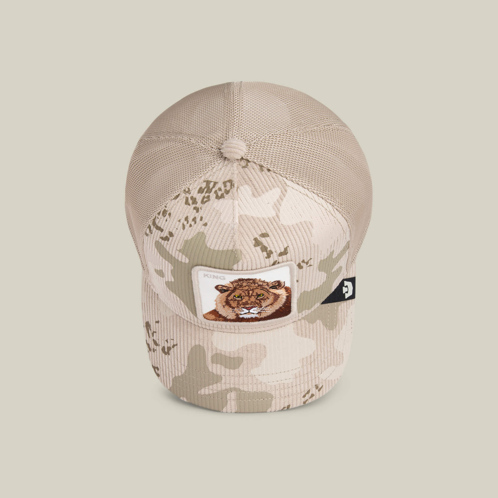Goorin King Camo Trucker Hat, Biscuit, One Size, Unisex – Goorin