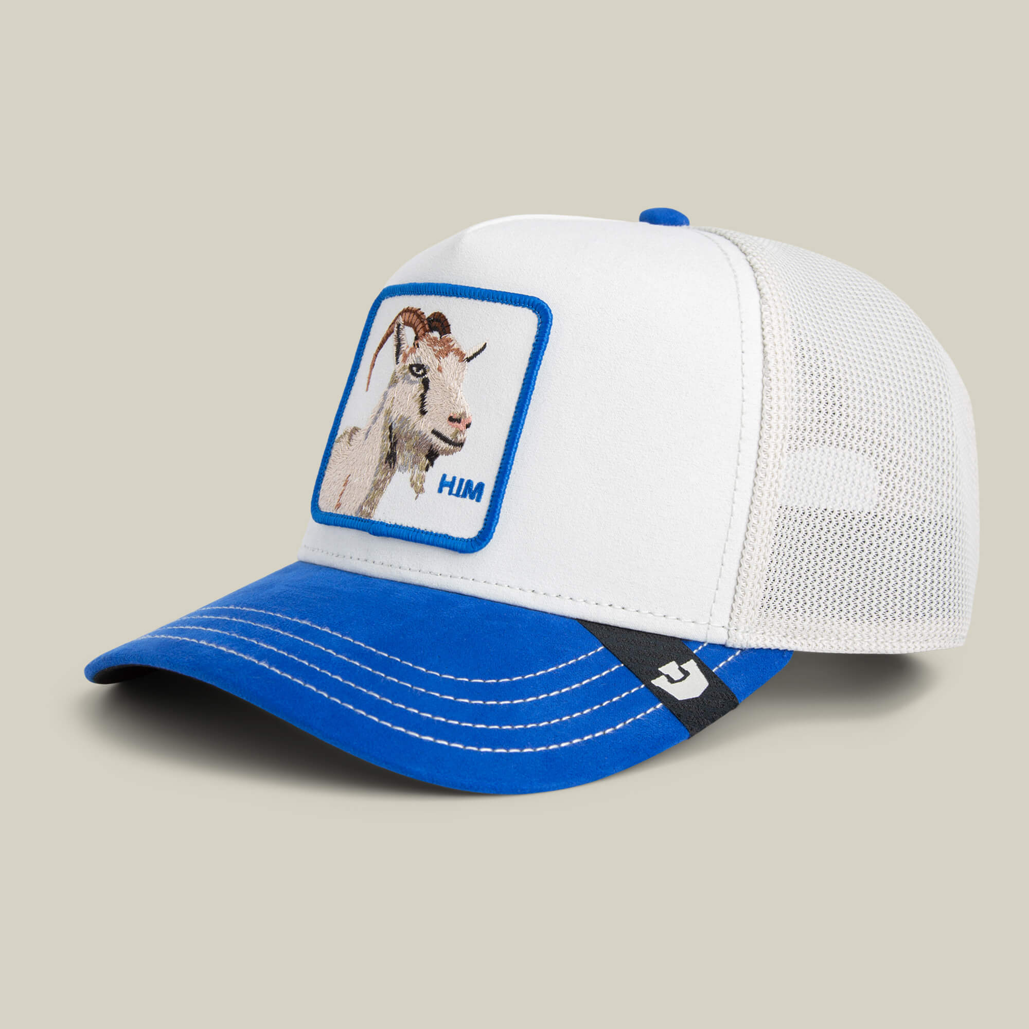 Goorin Suede Goat Trucker Hat, Digital / Royal, One Size, Unisex