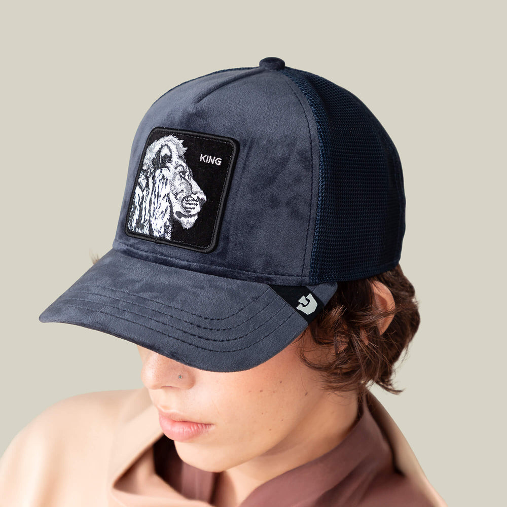 Goorin Velour Lion Trucker Hat, Edge, 100% Polyester, One  display picture 1