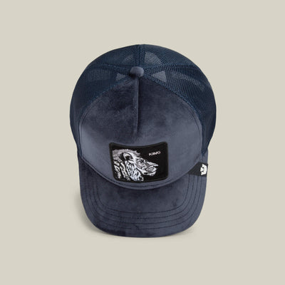 Velvet Y2K Short Bill Cap Goorin Bros. Small Navy Goorin Benjamin Paul Flatcap, Linen, S-2XL, Unisex – Goorin  main image 3