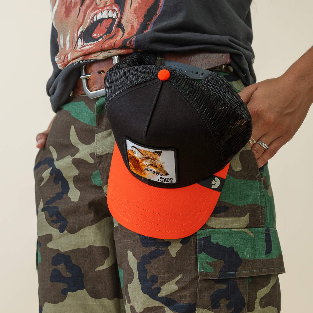 Goorin Bros Camouflage Fox Patch Hat Goorin Bros The Farm Trucker El Sorro Dorado HUNTER Fox  main image 3