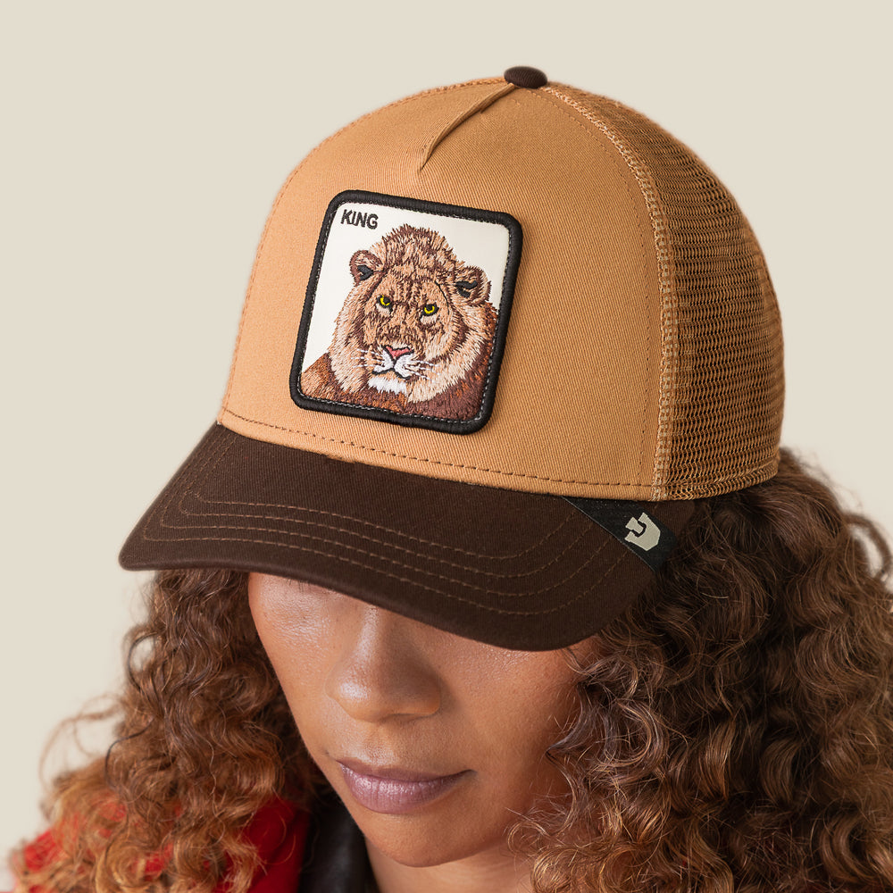 Women\'s Unique Cotton Lion Decor Baseball Cap Lion Hats Adjustable For Gifts Golden Lion Head Baseball Caps for Men Women Hat Adjustable  main image 3