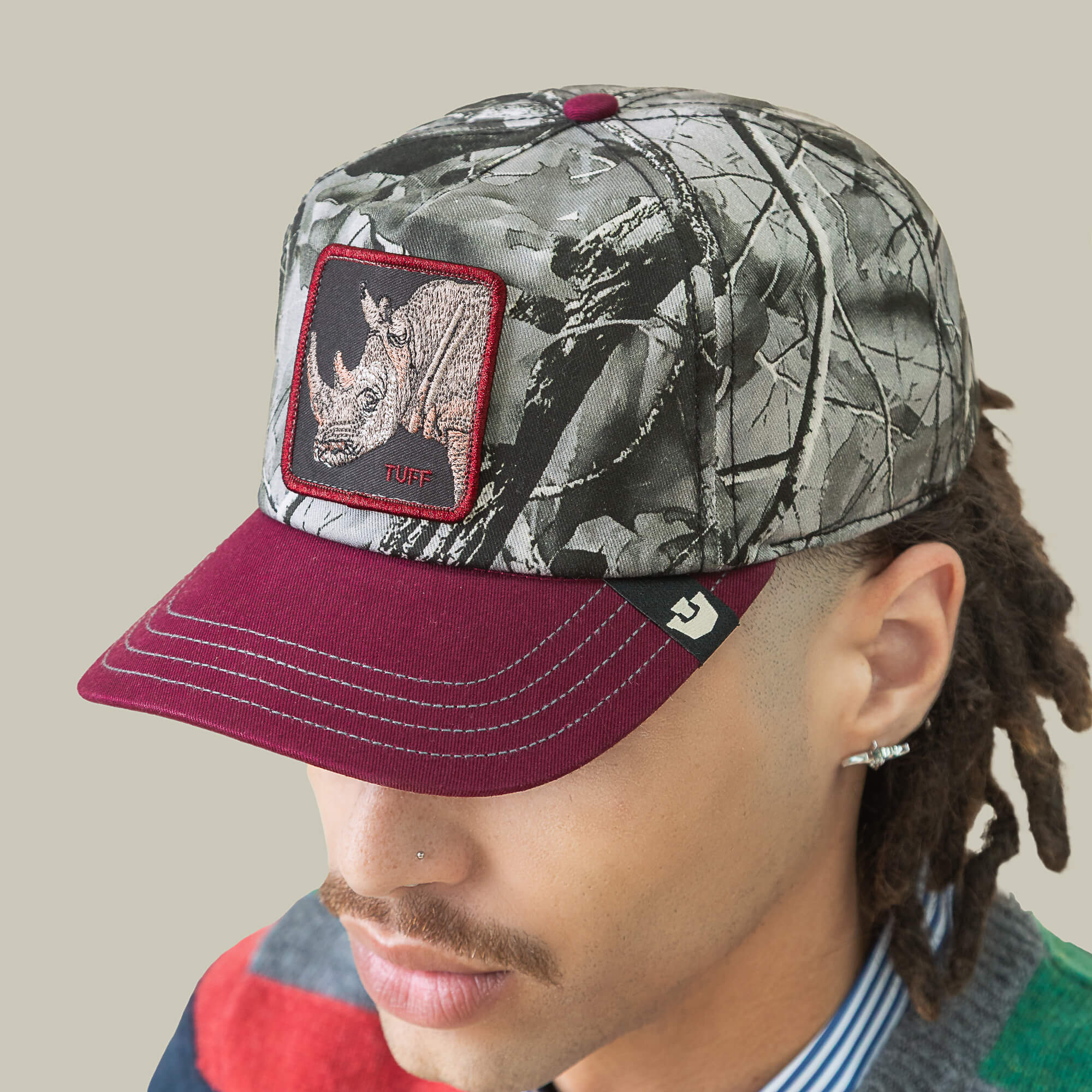 Goorin Tuff Camo Low Profile Trucker Hat, Desire Camo, One Size