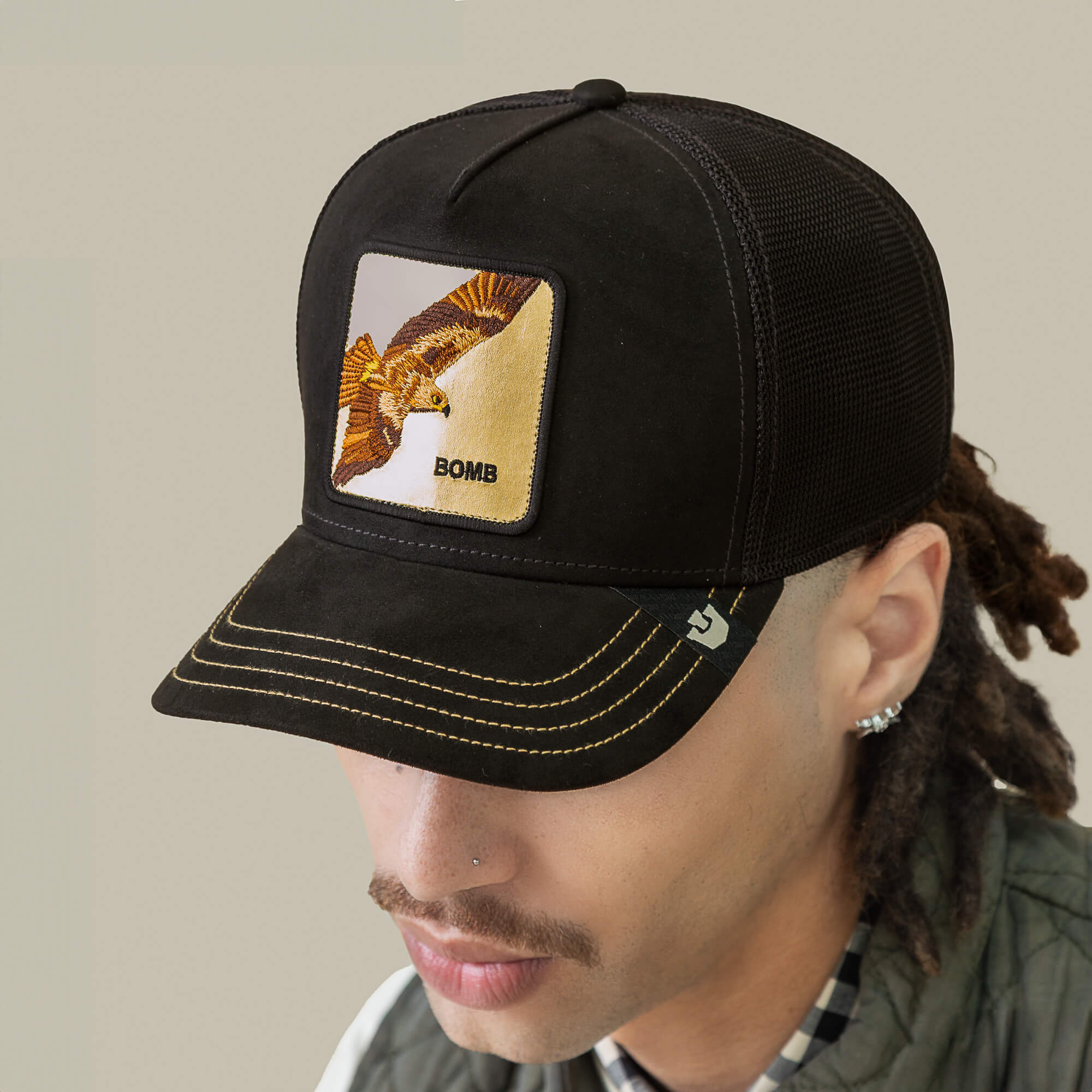 Goorin Golden Bomb Trucker Hat, Void, One Size, Unisex 