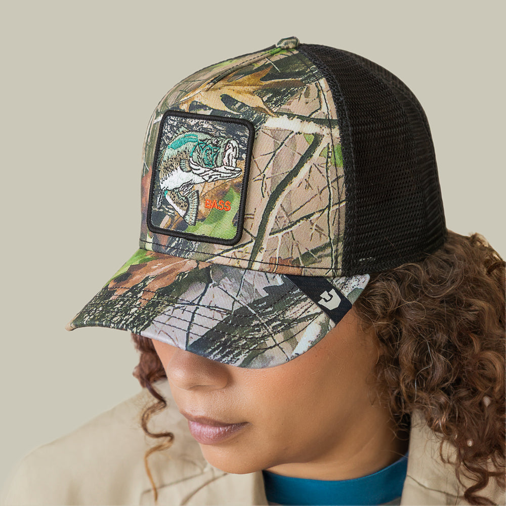 Goorin Camouflage Bass Trucker Hat, One Size, Unisex – Goorin