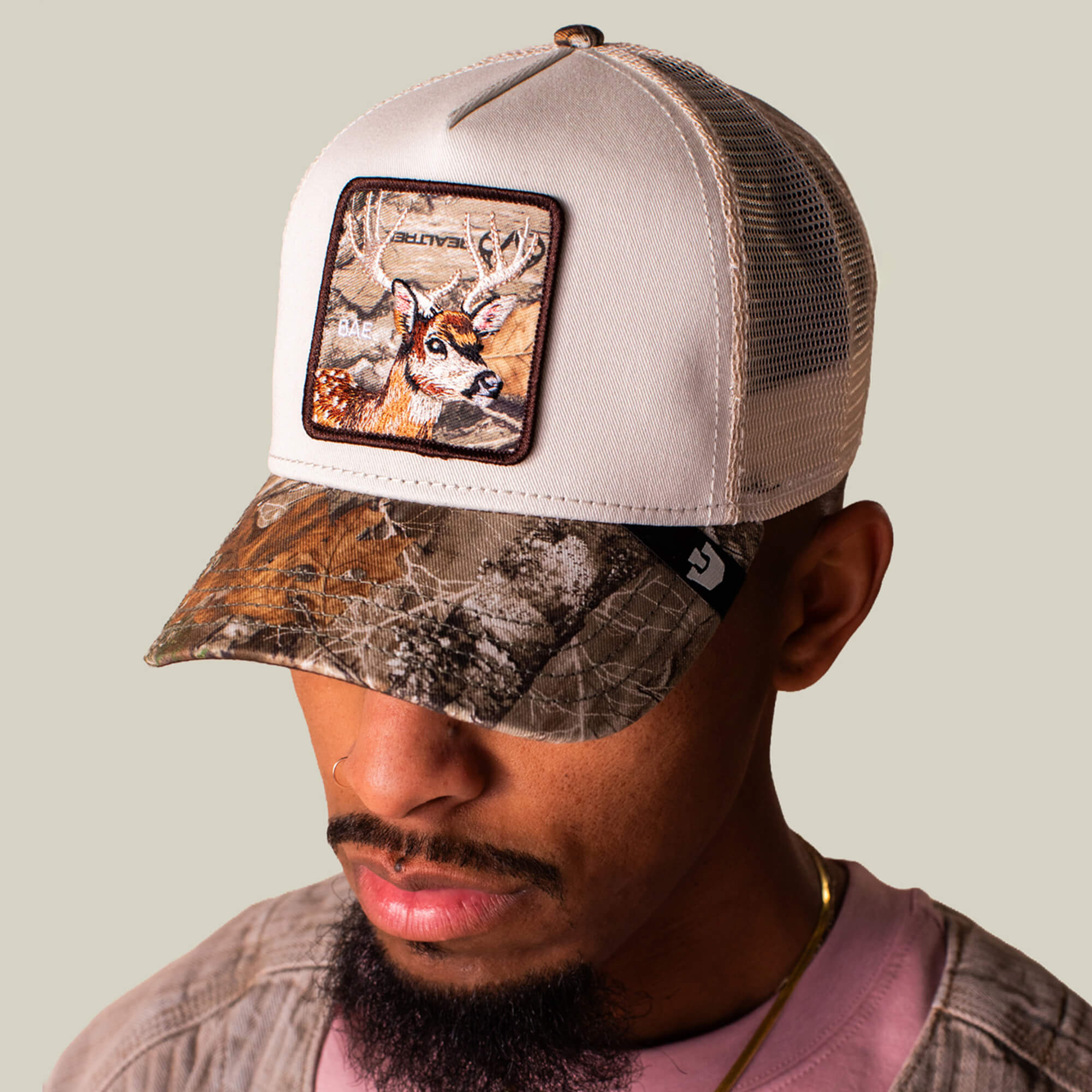 Goorin Realtree Edge Bae Doe Trucker Hat, Camo, 57/43 Polyester
