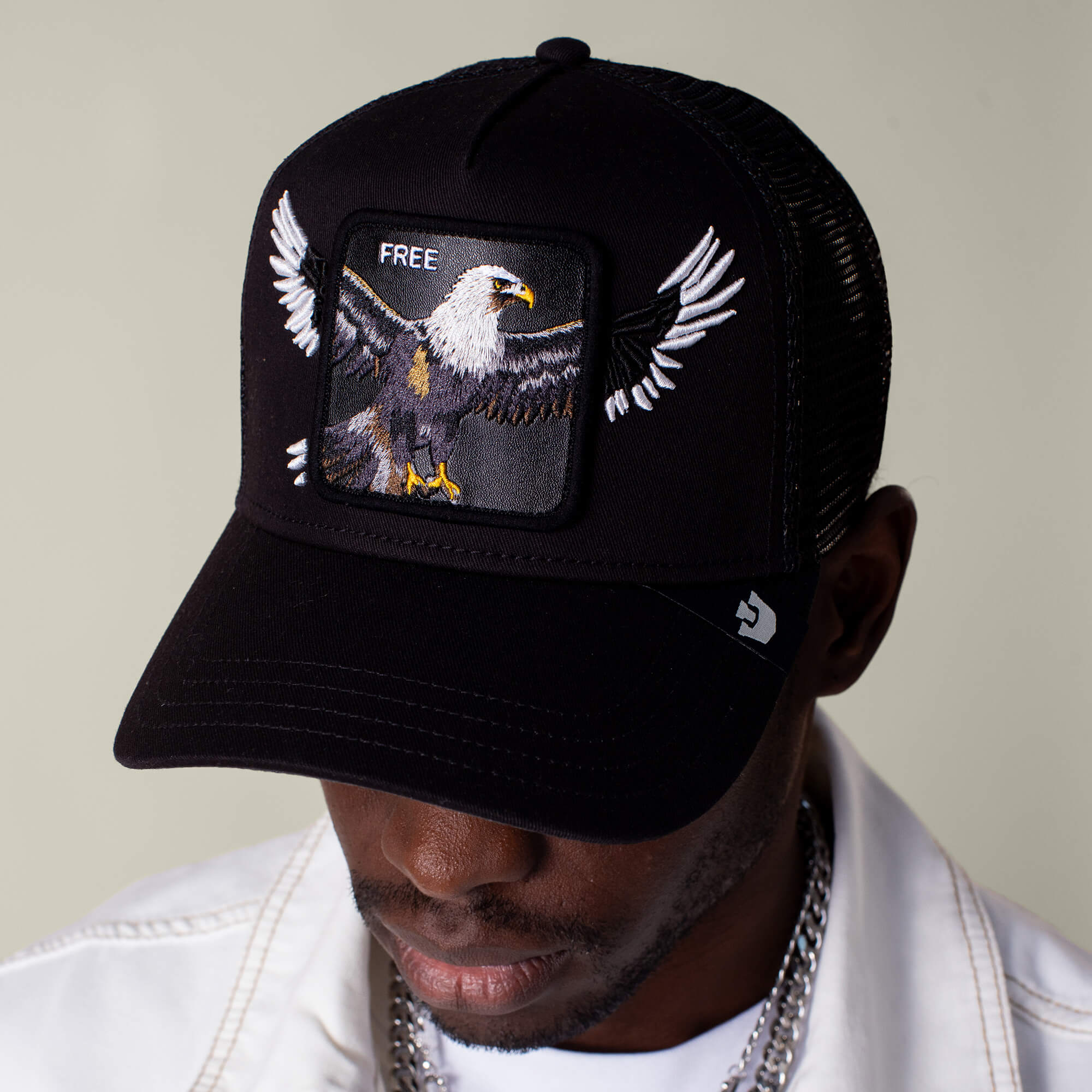 GOORIN Aztec Traveler Hat (Free Size) MSRP: $300 Freedom Eagle Black Trucker – Goorin Bros. | Hatstoreworld.com main image 3