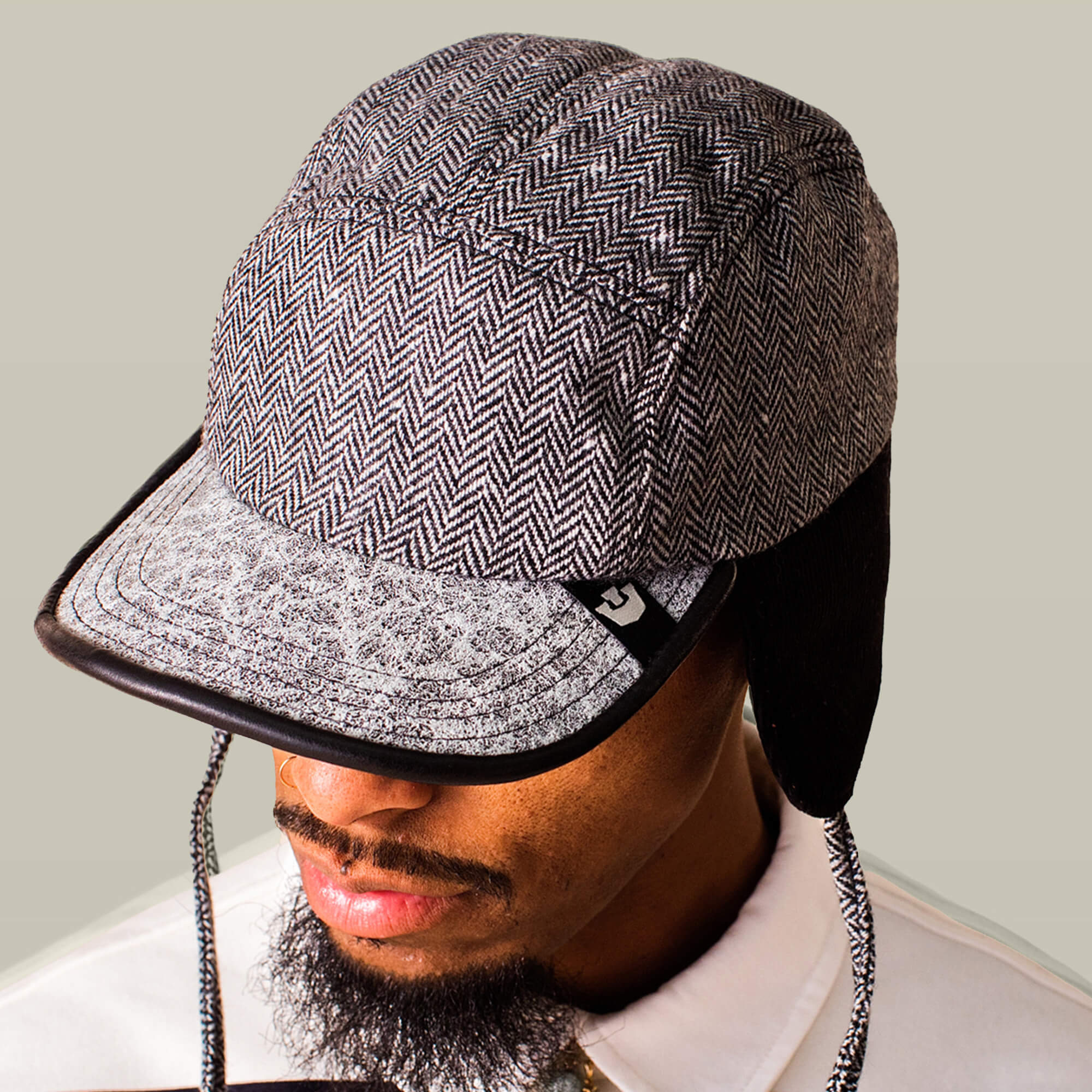 Goorin Frazier Lake Trapper Hat, 55/23/11/11 Wool Leather Cotton