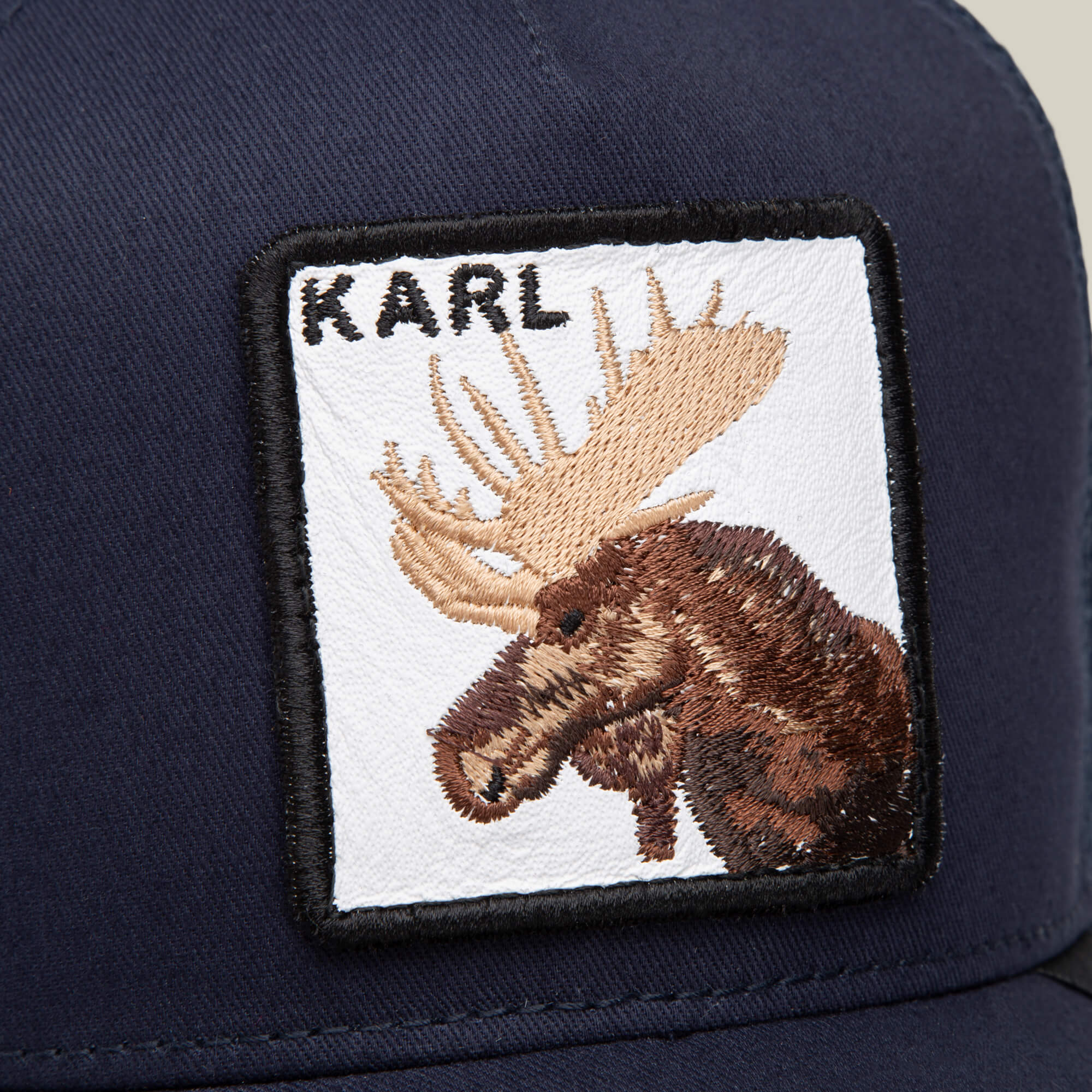 Goorin Karlsson Moose Limited Edition Trucker Hat, Navy, 57