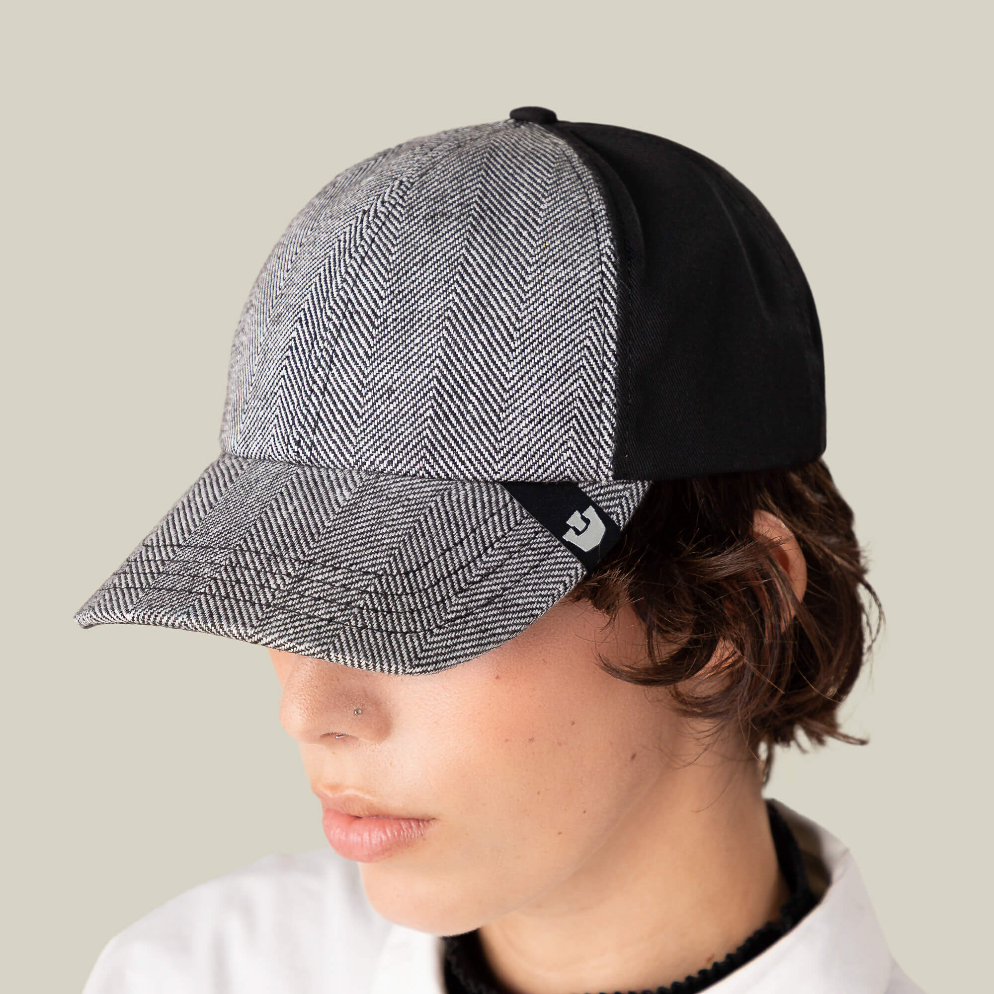 Goorin Zig Zag Tailored Baseball Cap, 72/29 Cotton Wool, One Size