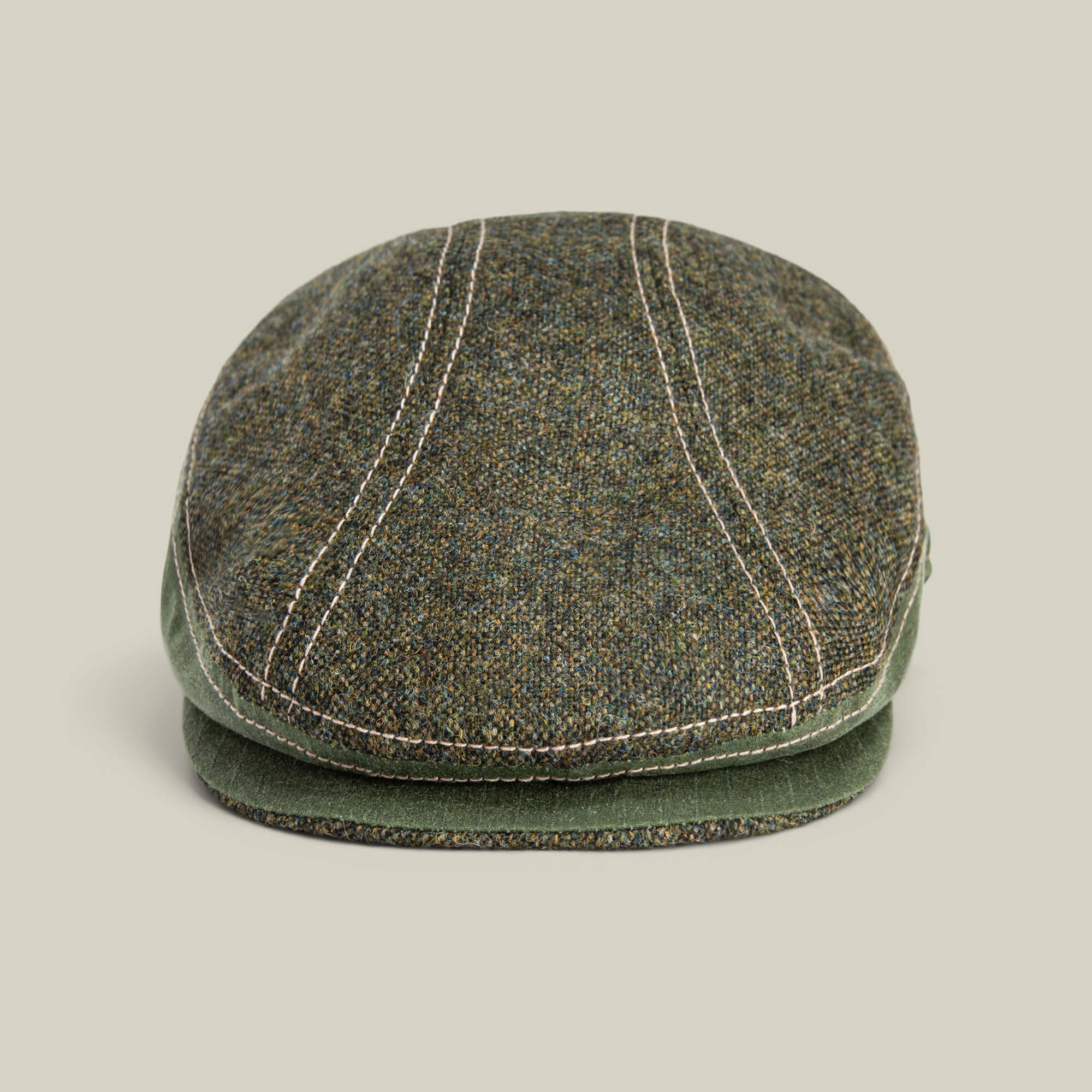 The Goorin Bros. Full Wattage flatcap in SHADE features a classic silhouette with white stitching, and is displayed against a plain light background.