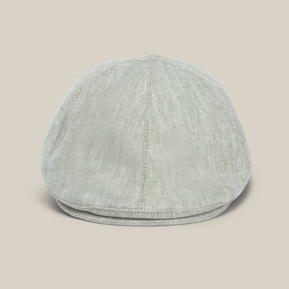 The Benjamin Paul linen hat by Goorin Bros., ideal for everyday wear, is shown from the front against a plain beige background.