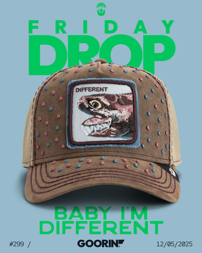 Goorin Bros Swallow Rose Trucker Hat. DBLGLP Friday Drop. New in Box Friday Drop Archive – Goorin Bros main image 2