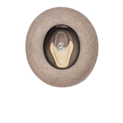 Goorin Bros. welfleet straw wide brim fedora Grey under view