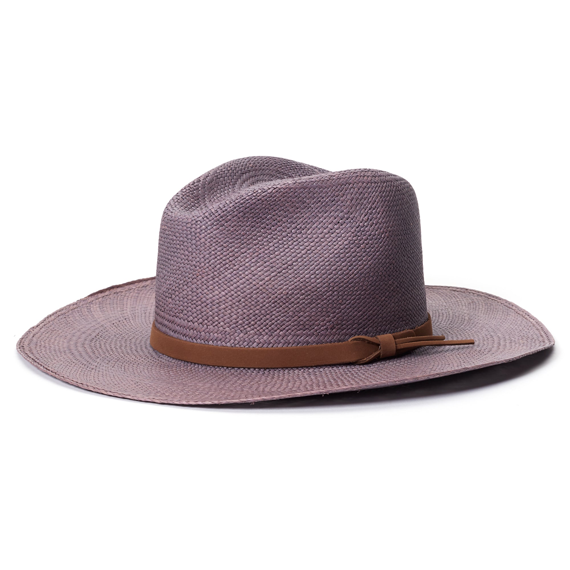 Goorin Bros. welfleet straw wide brim fedora Slate left side view