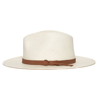 Goorin Bros. welfleet straw wide brim fedora White side view